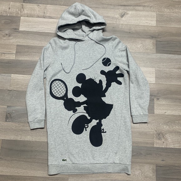 Lacoste Tops - Disney X Lacoste Dress Women's Minnie Mouse Tennis Long Hoodie (EU 38) Size US M